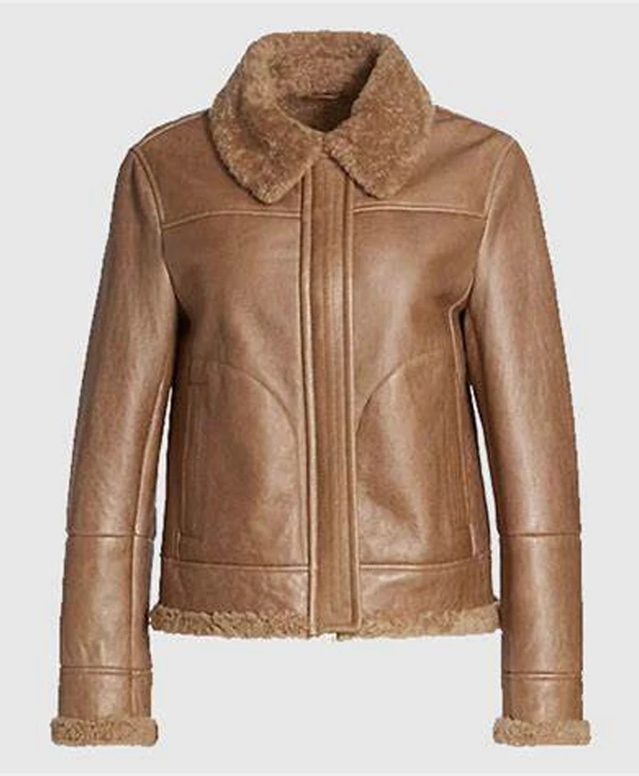 Shearling Lined Brown Jacket William