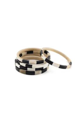 Monochrome Bangle Set