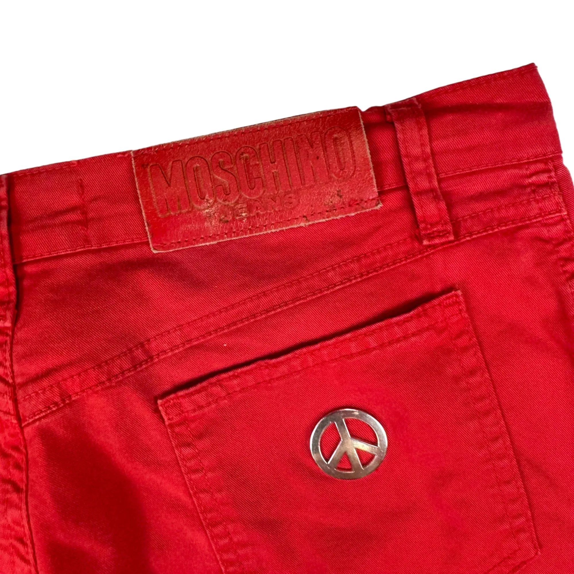 Moschino 90's Red Jeans