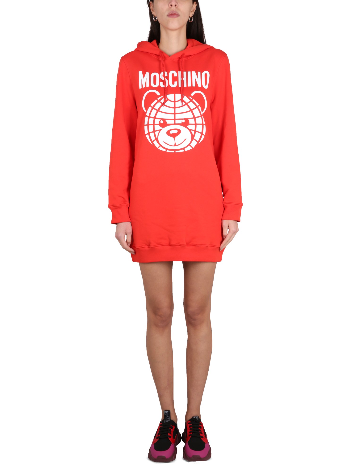 Moschino Cotton Sweatshirt with Logo Print