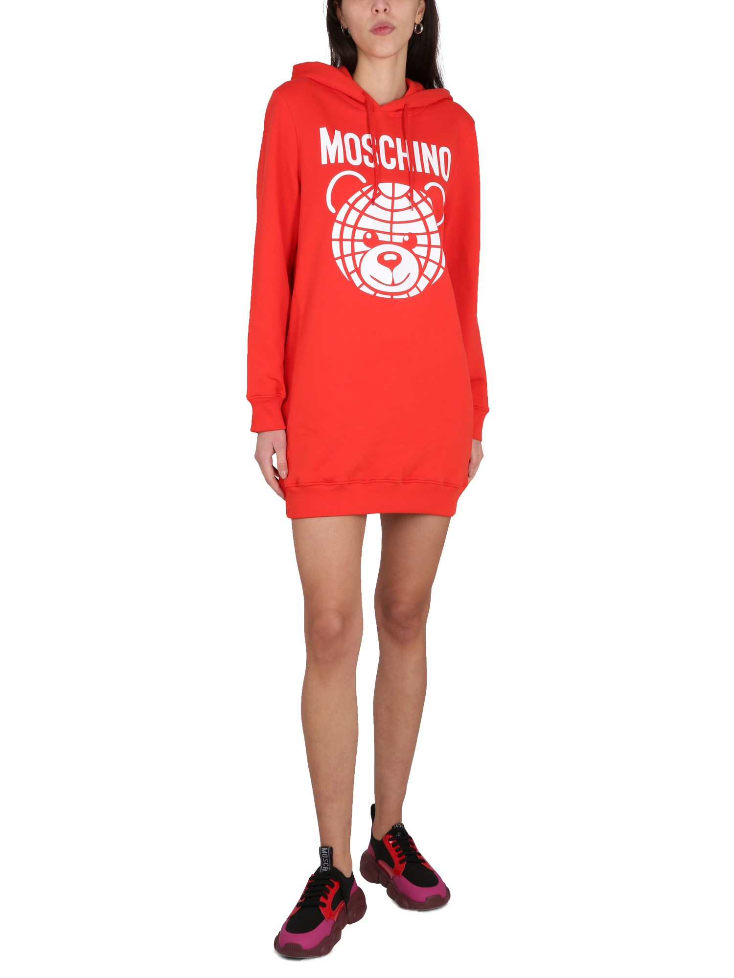 Moschino Cotton Sweatshirt with Logo Print