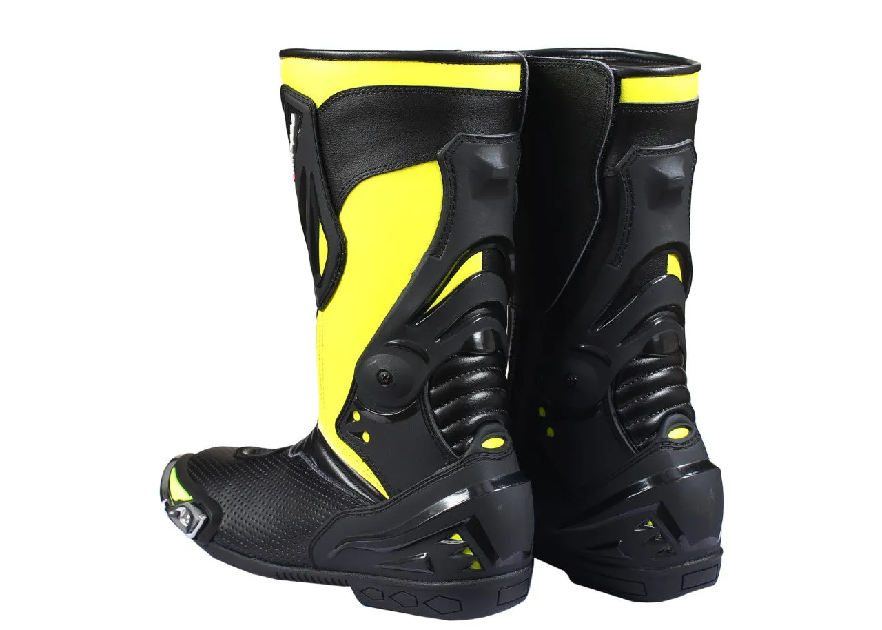 Motorbike Motorcycle Men Leather Racing Sports Shoes Boots MN-29