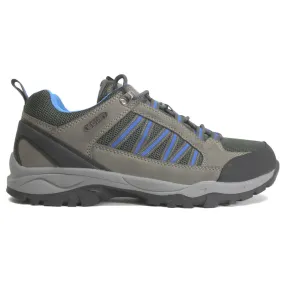 Mountain Warehouse Path Synthetic Textile Mens Trainers - Dark Grey