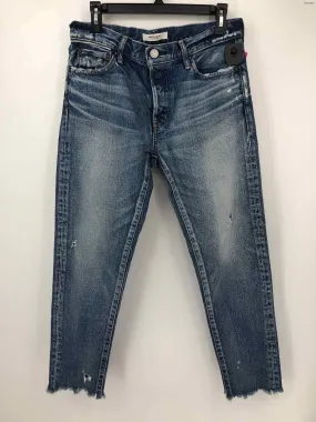 MOUSSY Blue Straight Leg High Waist Denim Jeans Size 28 S.