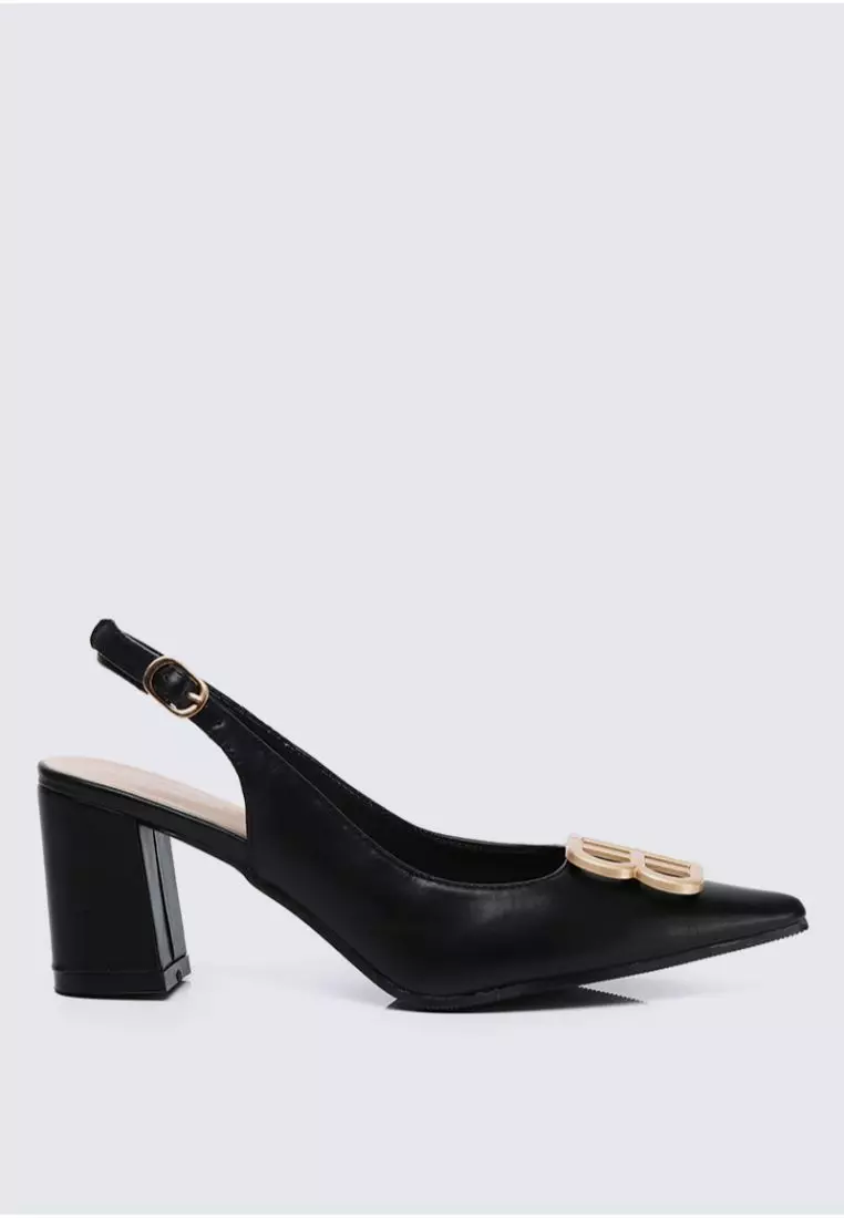 My Ballerine My Ballerine Betsy Comfy Heels  In Black