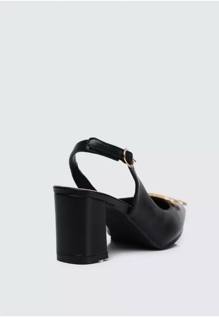 My Ballerine My Ballerine Betsy Comfy Heels  In Black