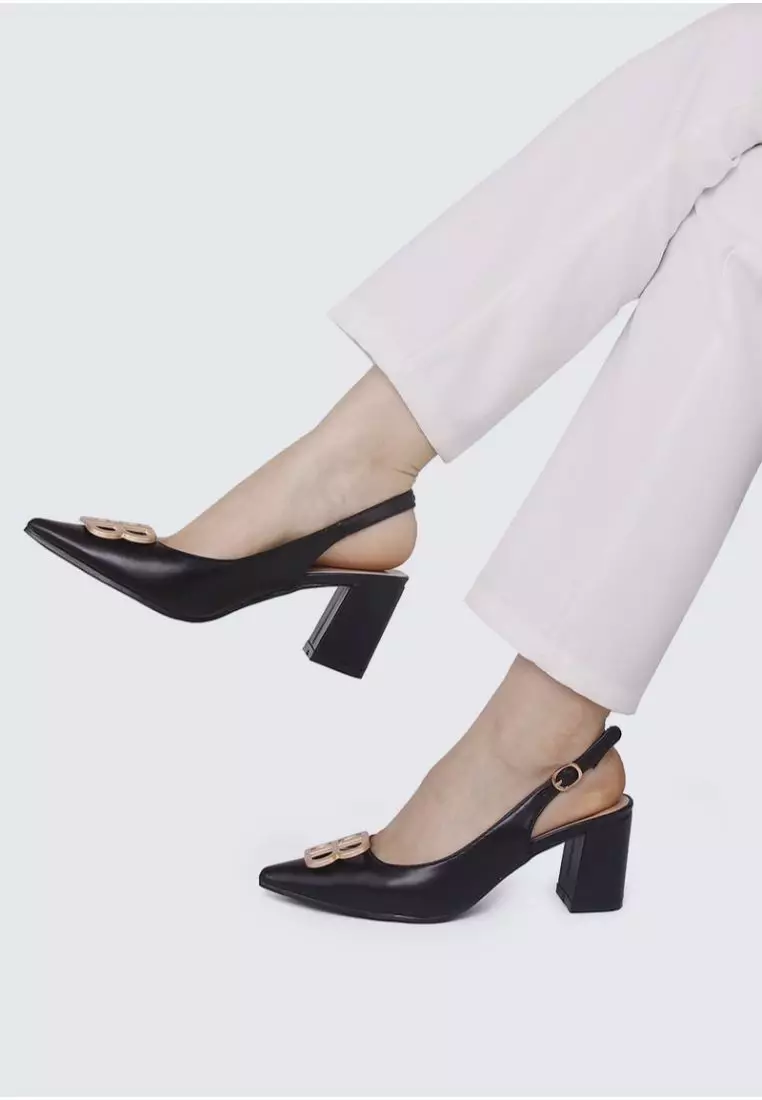 My Ballerine My Ballerine Betsy Comfy Heels  In Black