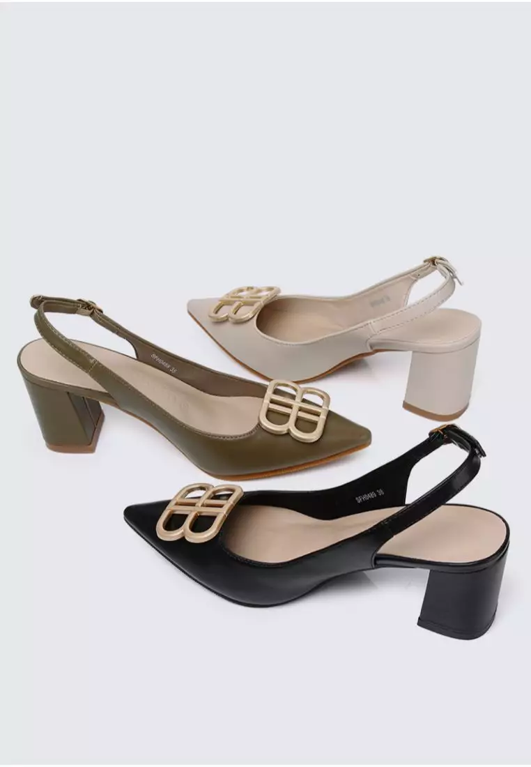 My Ballerine My Ballerine Betsy Comfy Heels  In Black