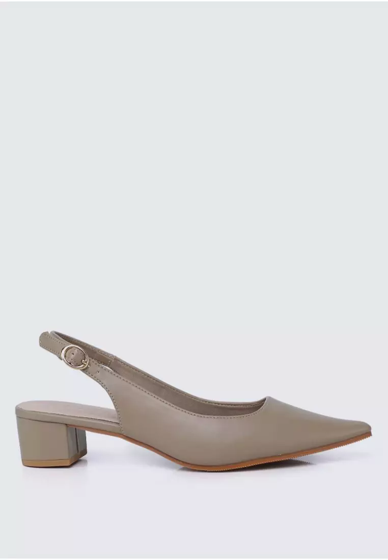 My Ballerine My Ballerine - Valerie Comfy Heels In Taupe