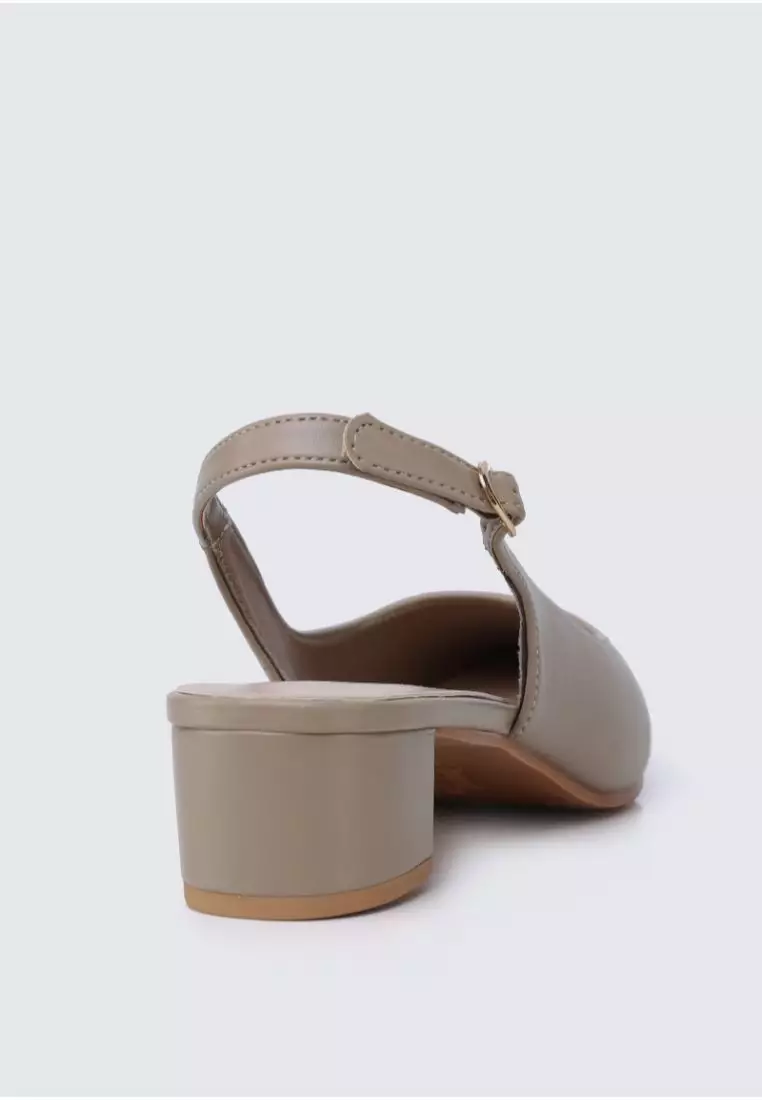 My Ballerine My Ballerine - Valerie Comfy Heels In Taupe