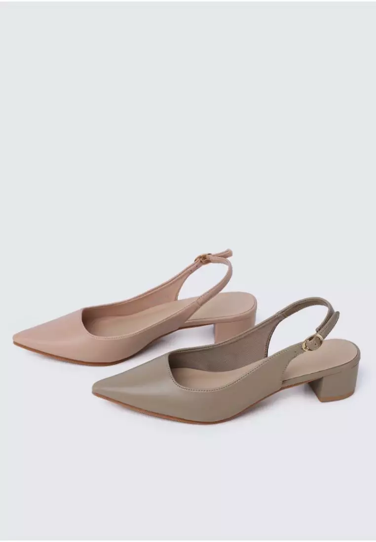 My Ballerine My Ballerine - Valerie Comfy Heels In Taupe