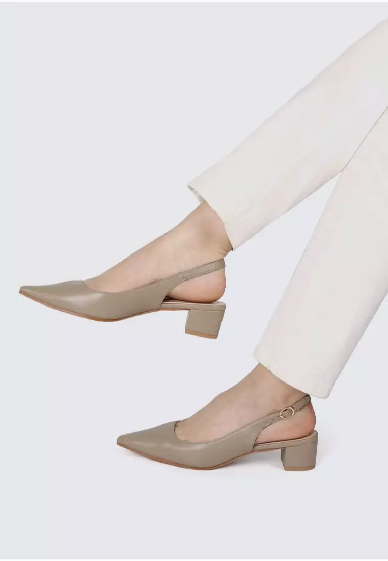 My Ballerine My Ballerine - Valerie Comfy Heels In Taupe