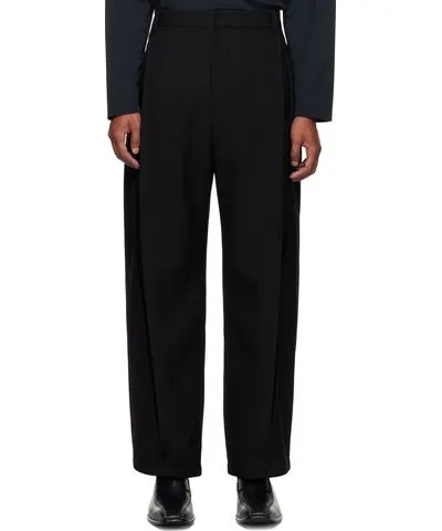 NAMESAKE Black Kevin Pleated Trousers