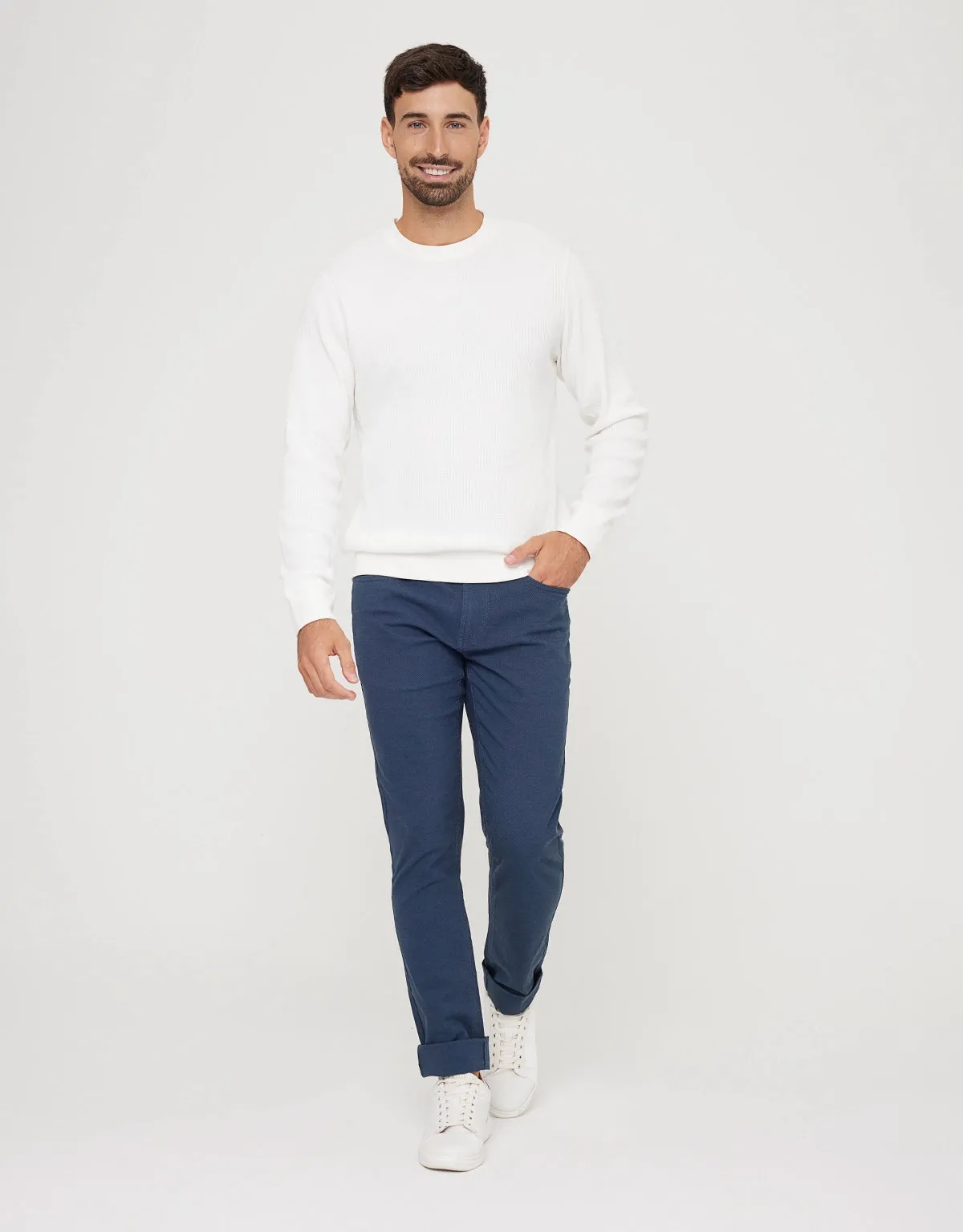 Navy Blue Long Trousers - Millside