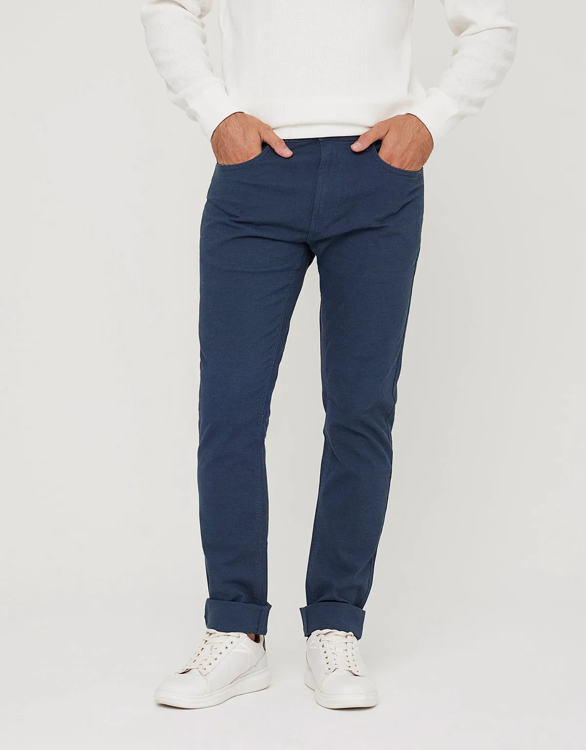 Navy Blue Long Trousers - Millside