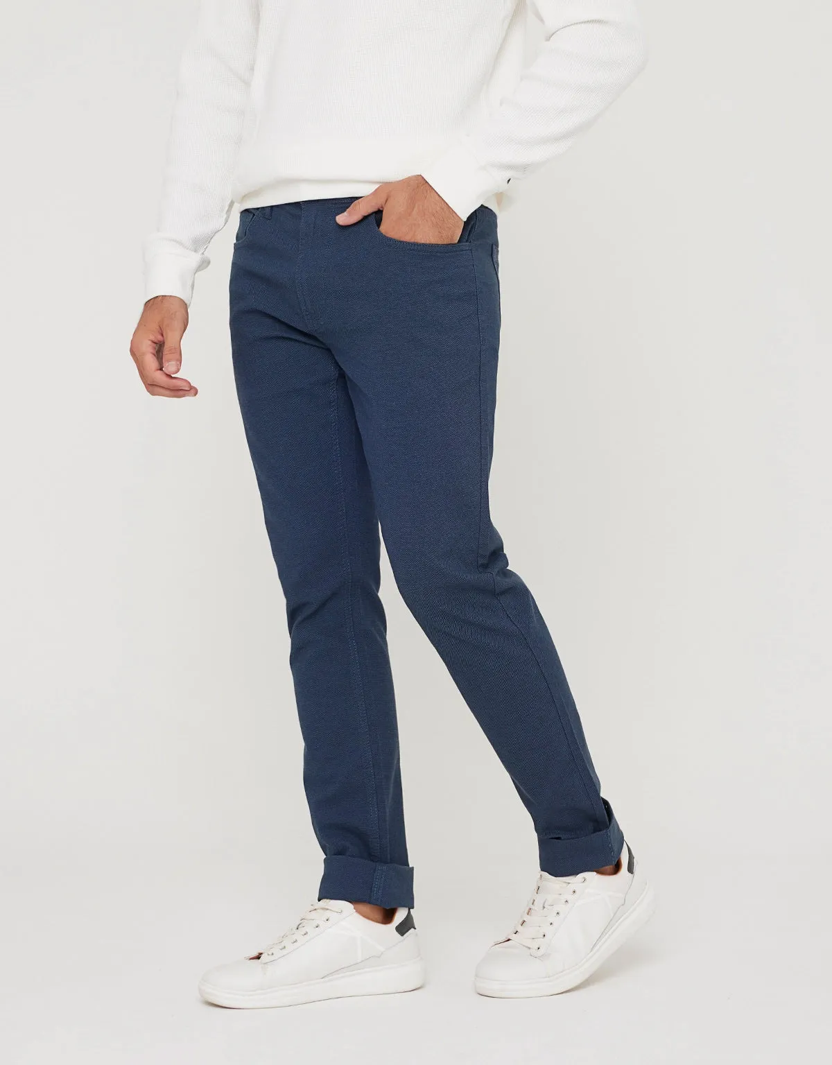 Navy Blue Long Trousers - Millside