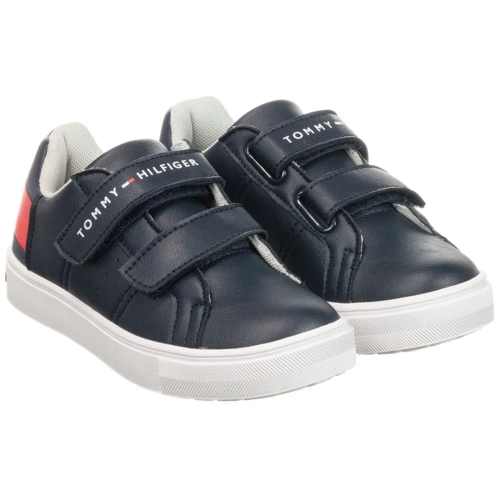 Navy Blue Velcro Trainers