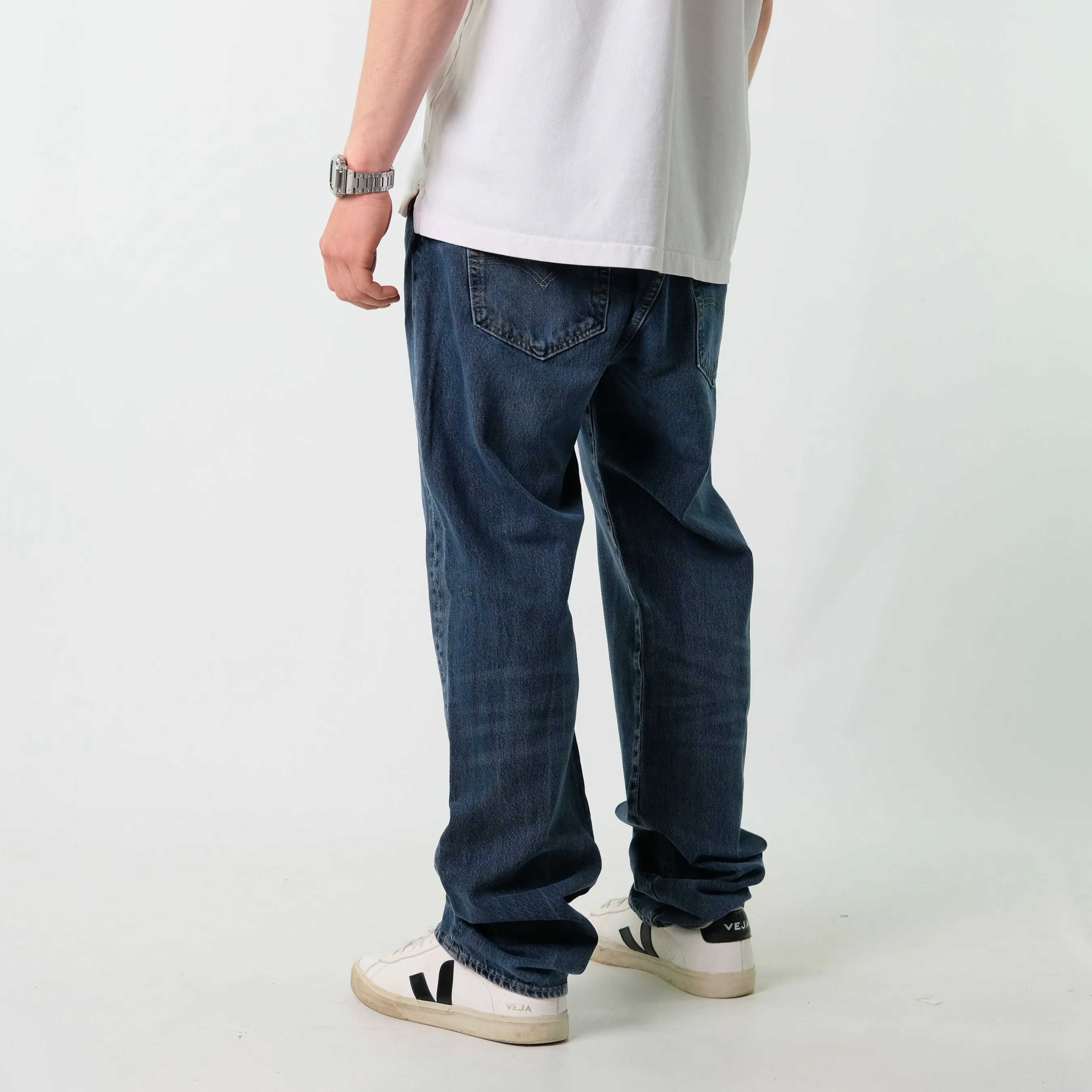 Navy Blue y2ks Levi's Denim Jeans Baggy Pants (36x34)