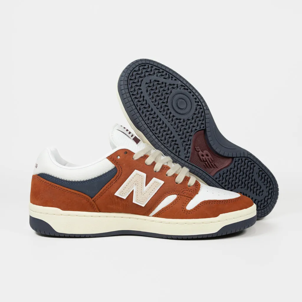 New Balance Numeric - 480 Shoes - Rust / White