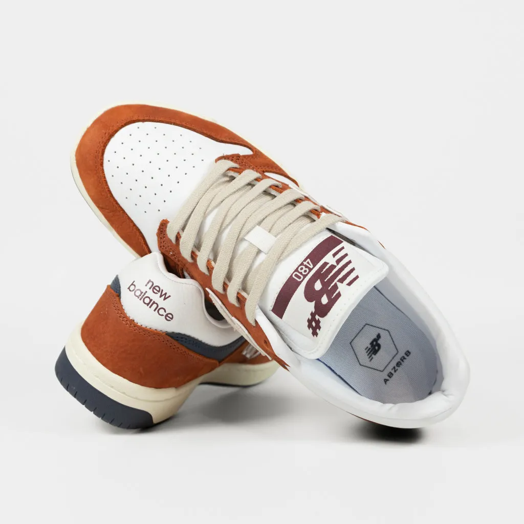 New Balance Numeric - 480 Shoes - Rust / White