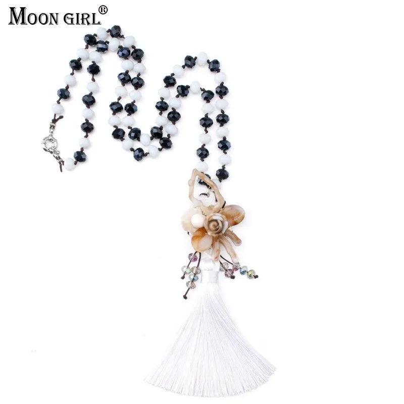 Ethnic Autumn Long Tassel Necklace