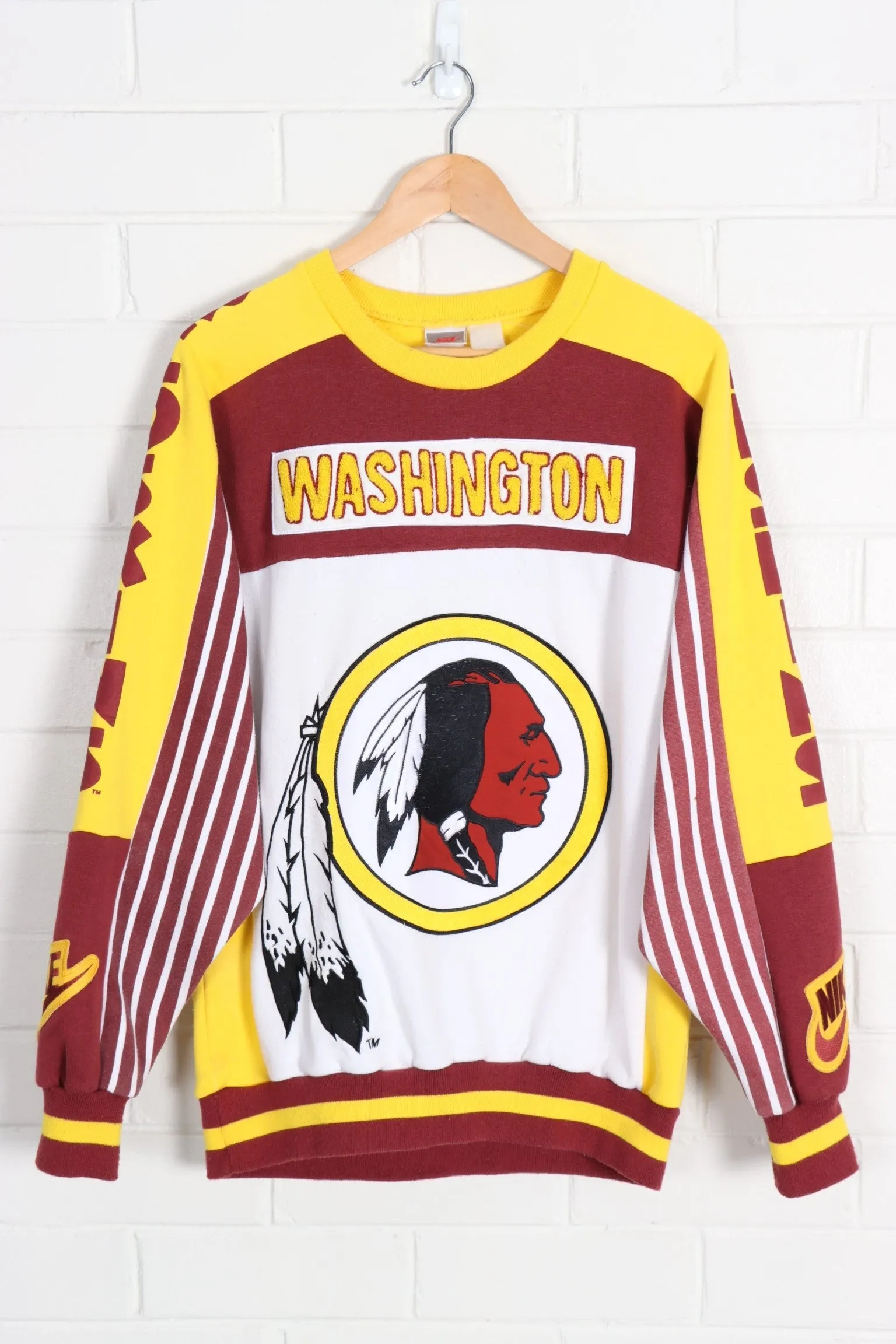 NIKE Washington Redskins 'Skyline' Sweatshirt - Vintage NFL Rare L Size