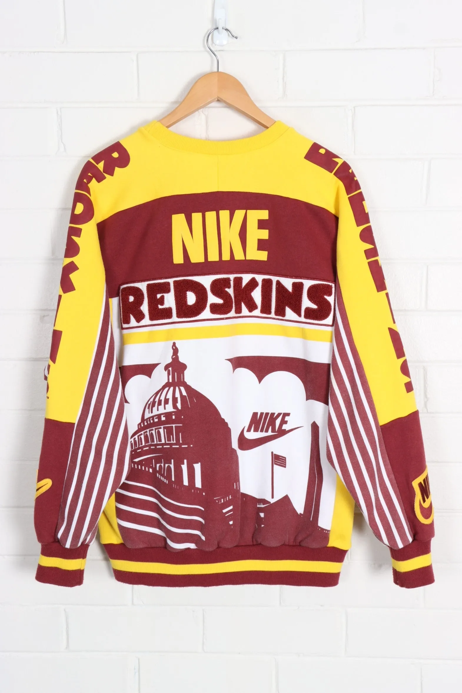 NIKE Washington Redskins 'Skyline' Sweatshirt - Vintage NFL Rare L Size