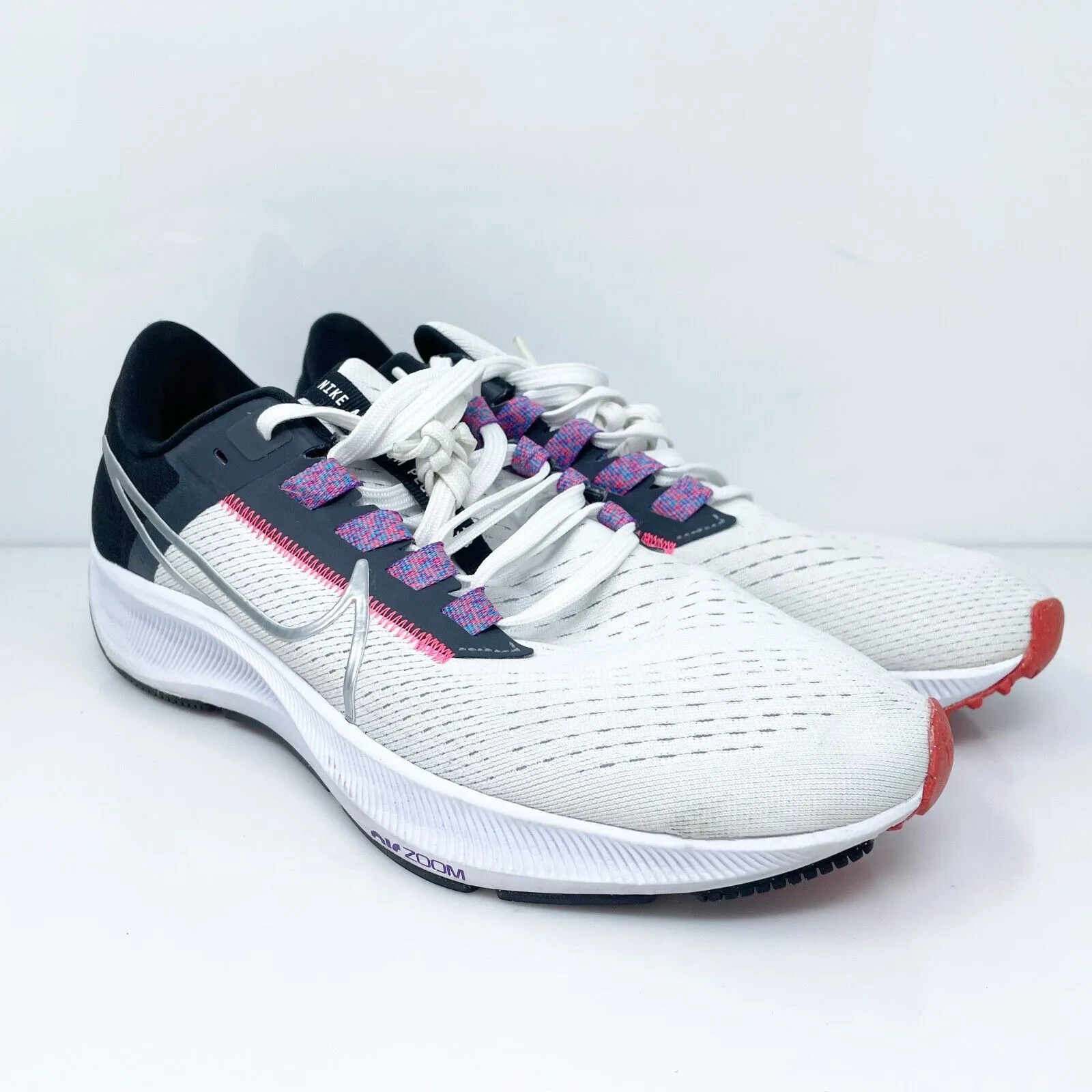 Nike Womens Air Zoom Pegasus 38 CW7358-101 White Running Shoes Sneakers Size 9