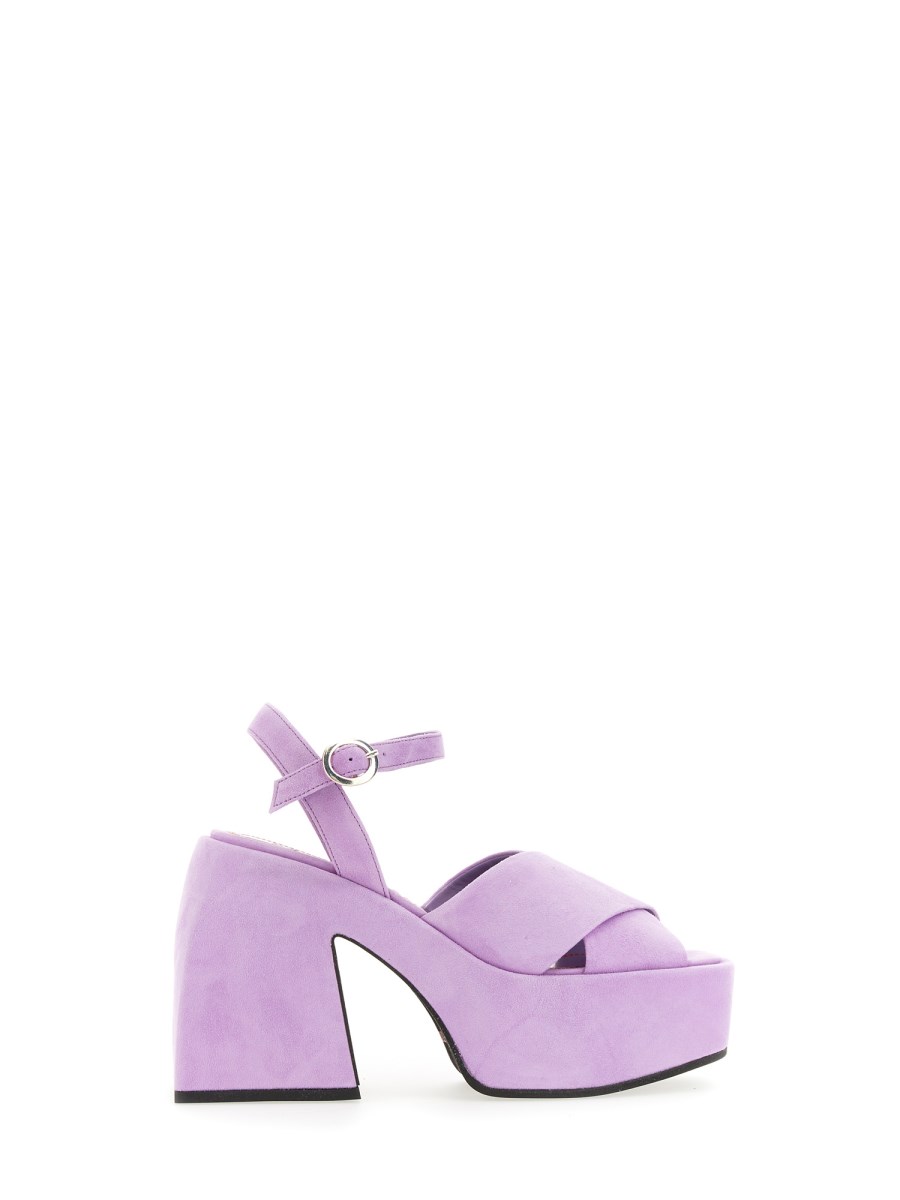 Nodaleto suede pumps with platform.