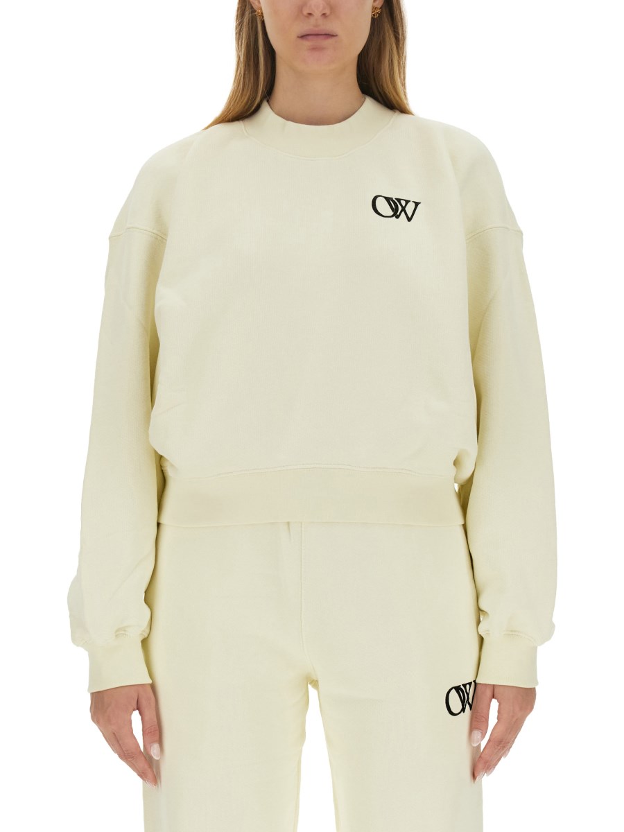 Off-White Sweatshirt with Logo