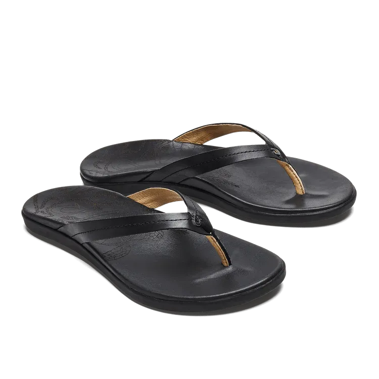 Olukai Women's Honu Sandal - Black