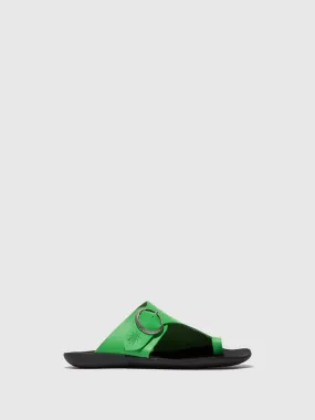 Open Toe Mules MICA758FLY AVOCADO