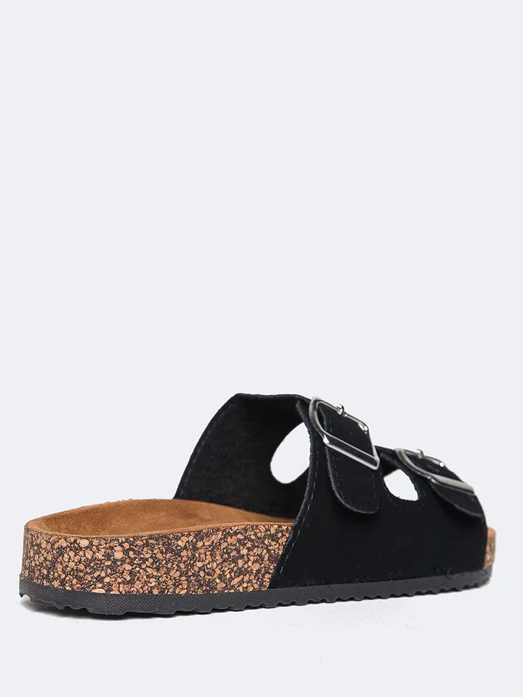 Toe-Baring Slip-On Sandal