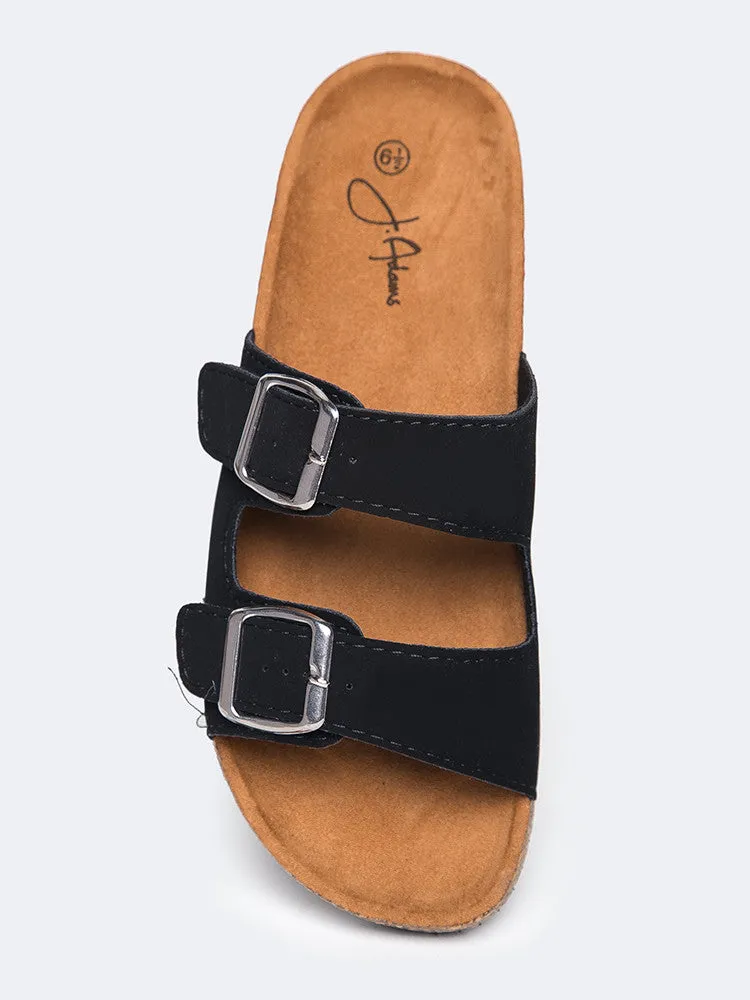 Toe-Baring Slip-On Sandal