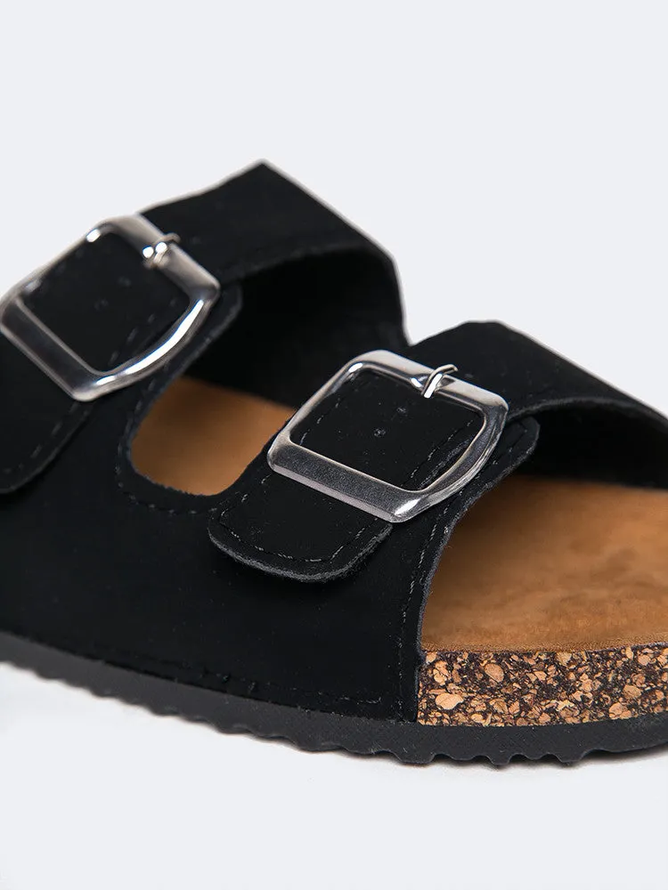 Toe-Baring Slip-On Sandal