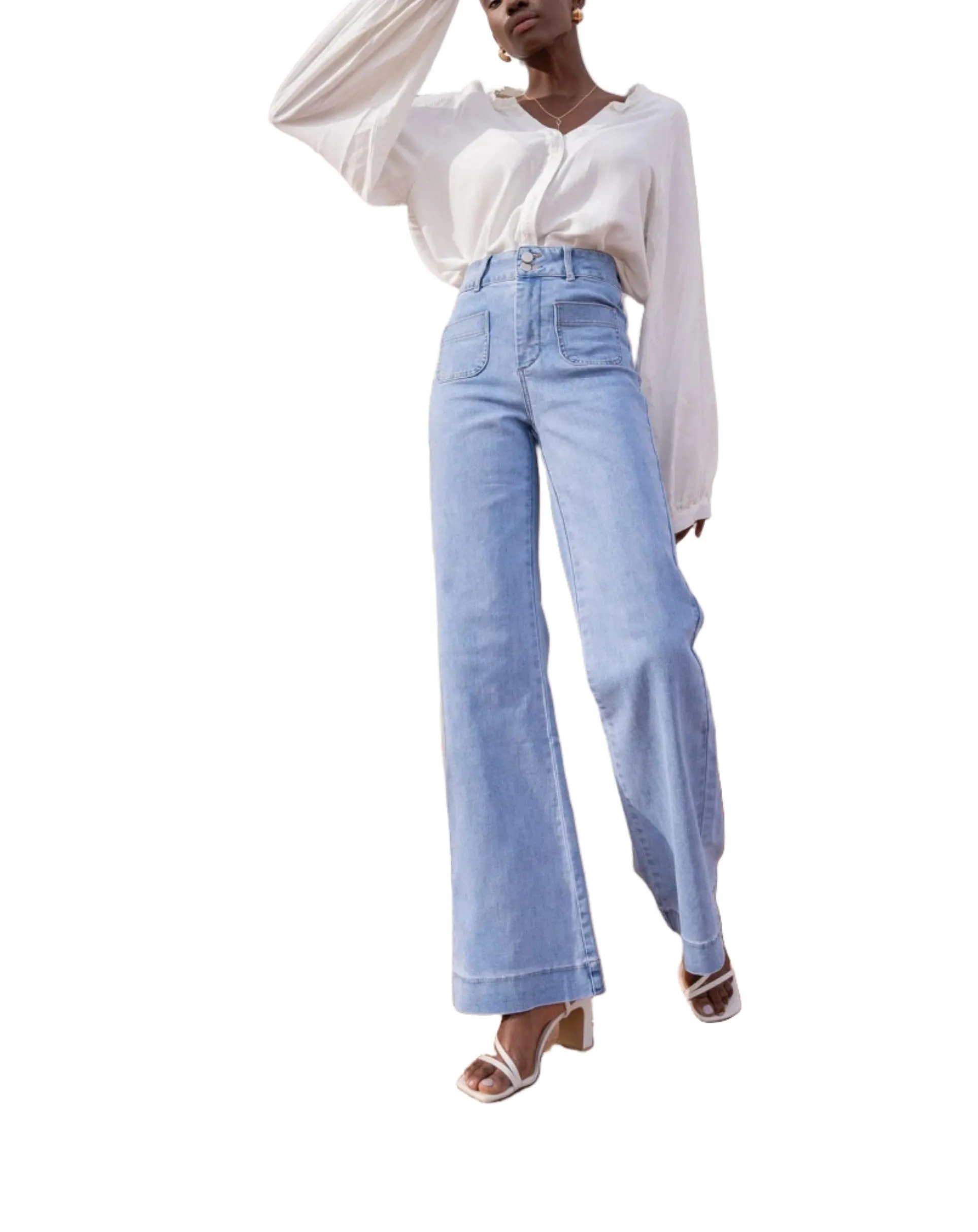 Blue Denim Oraije Paris Elena Flare Jean