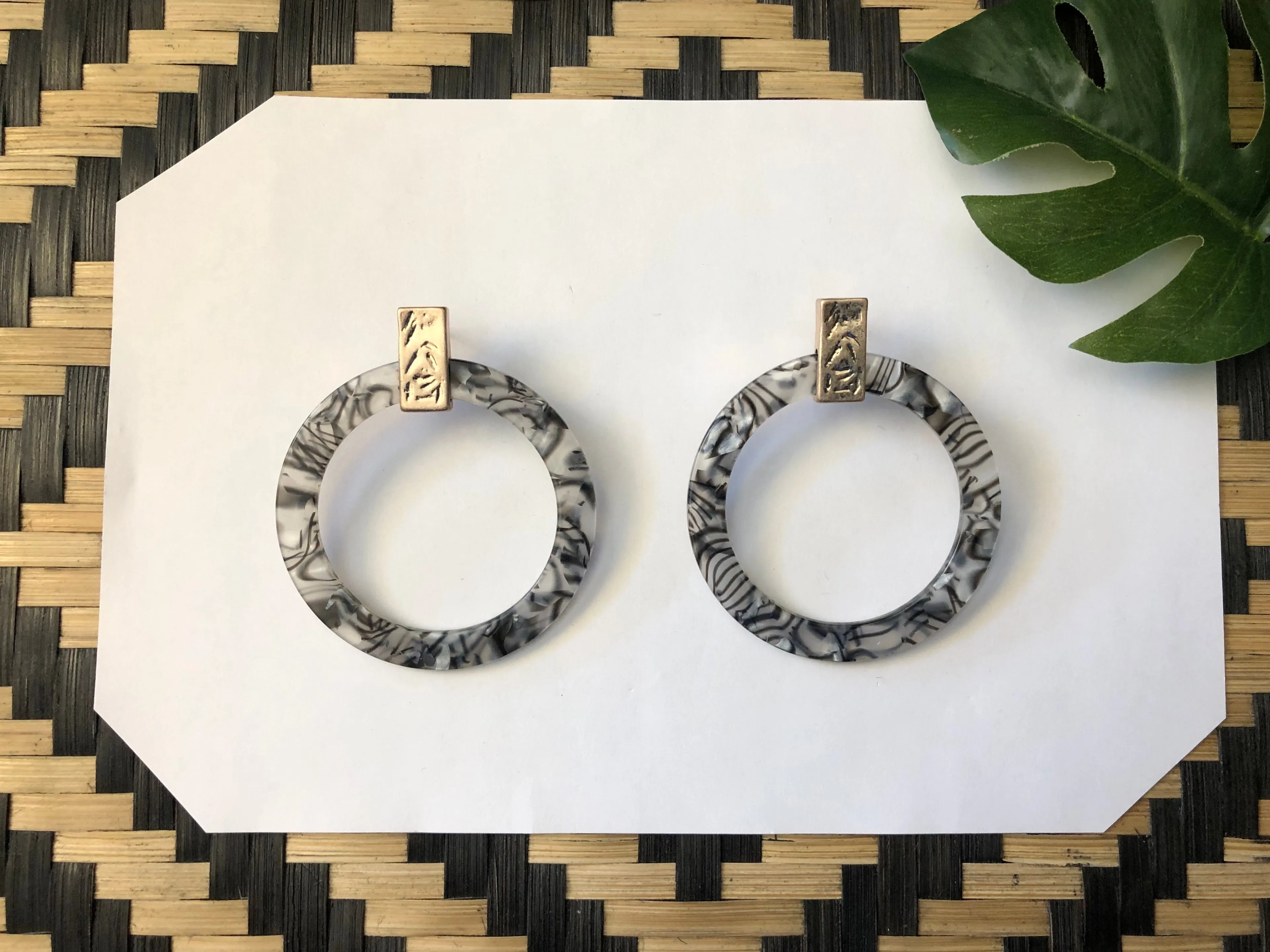 Acrylic Statement Earrings by Orbitas