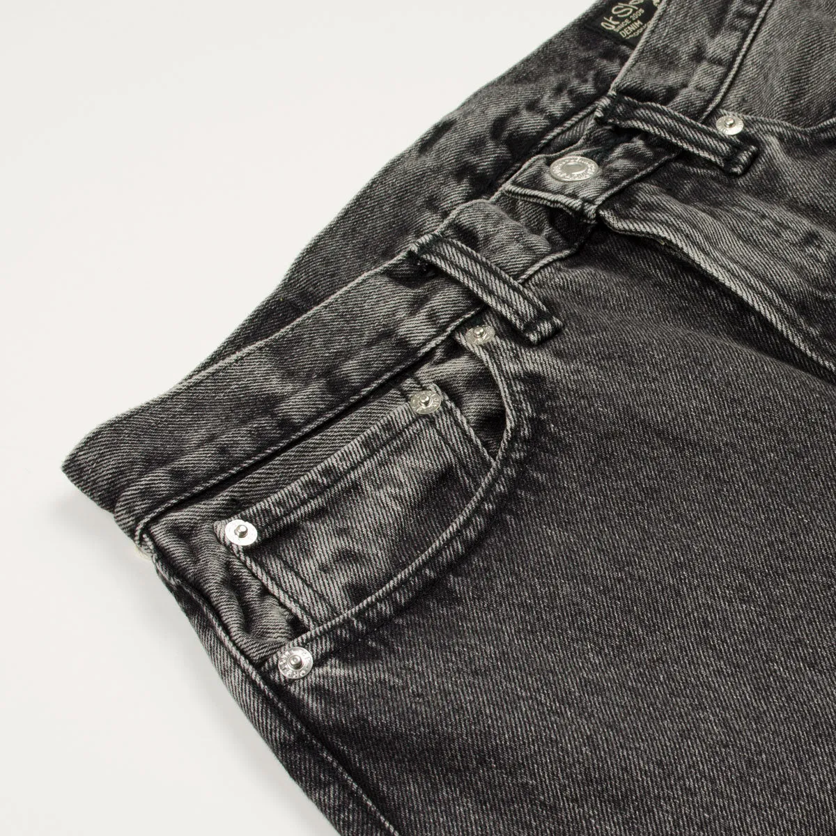 orSlow Ivy Fit Denim 107 90s Black Denim Stone Wash - Shop Now