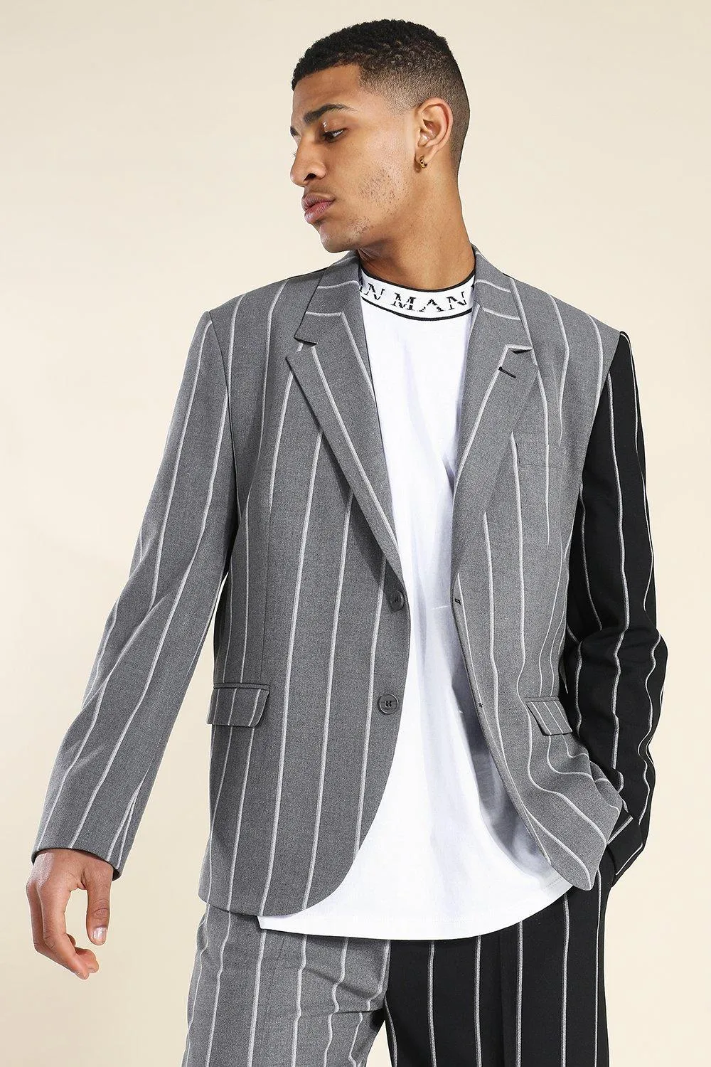 Oversized Cb Single Breasted Suit Jacket