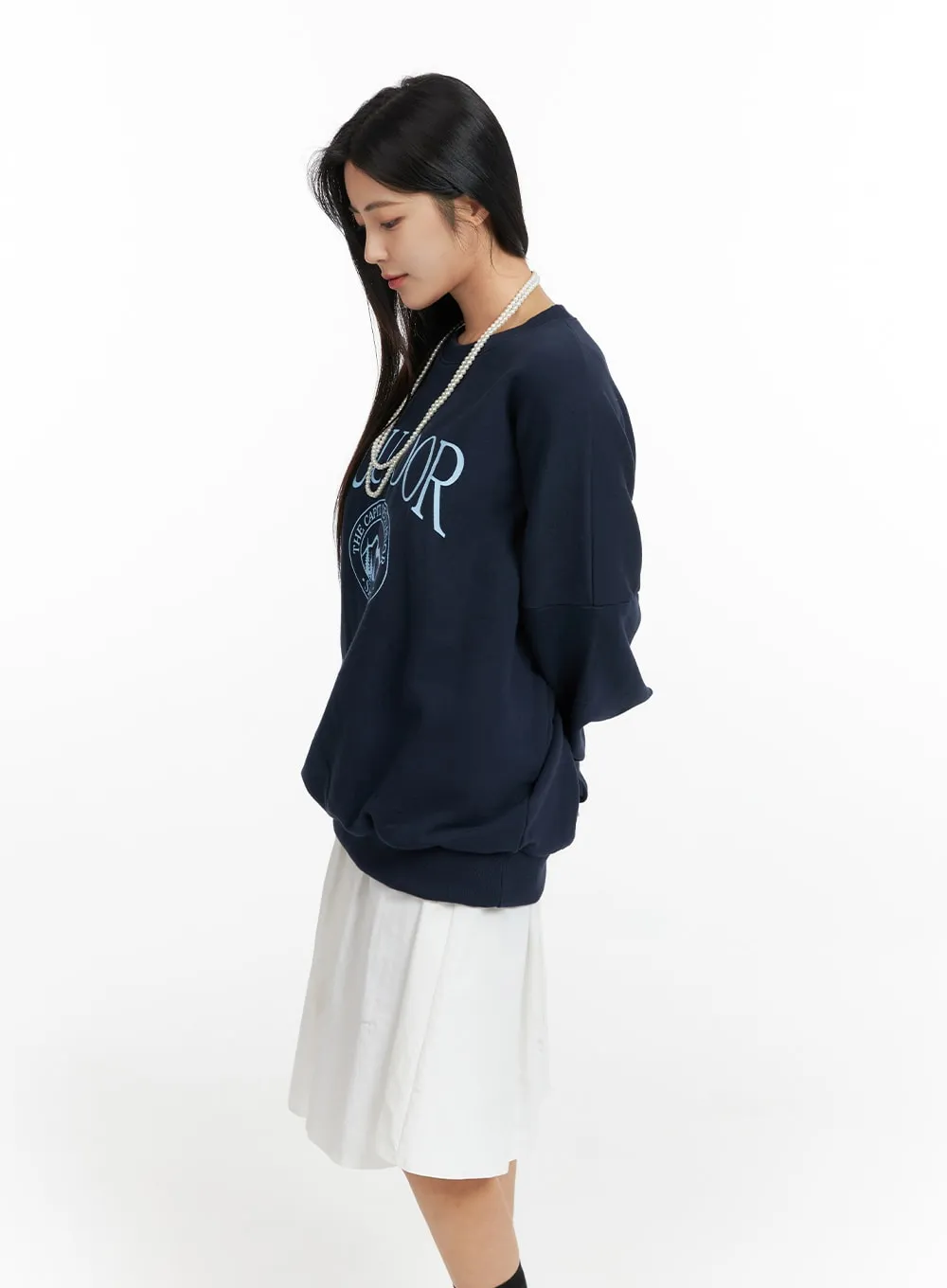 Oversized Printed Sweatshirt OF419