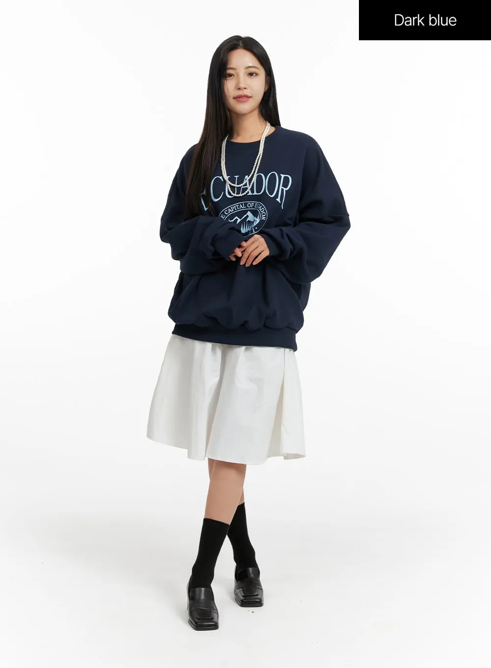 Oversized Printed Sweatshirt OF419