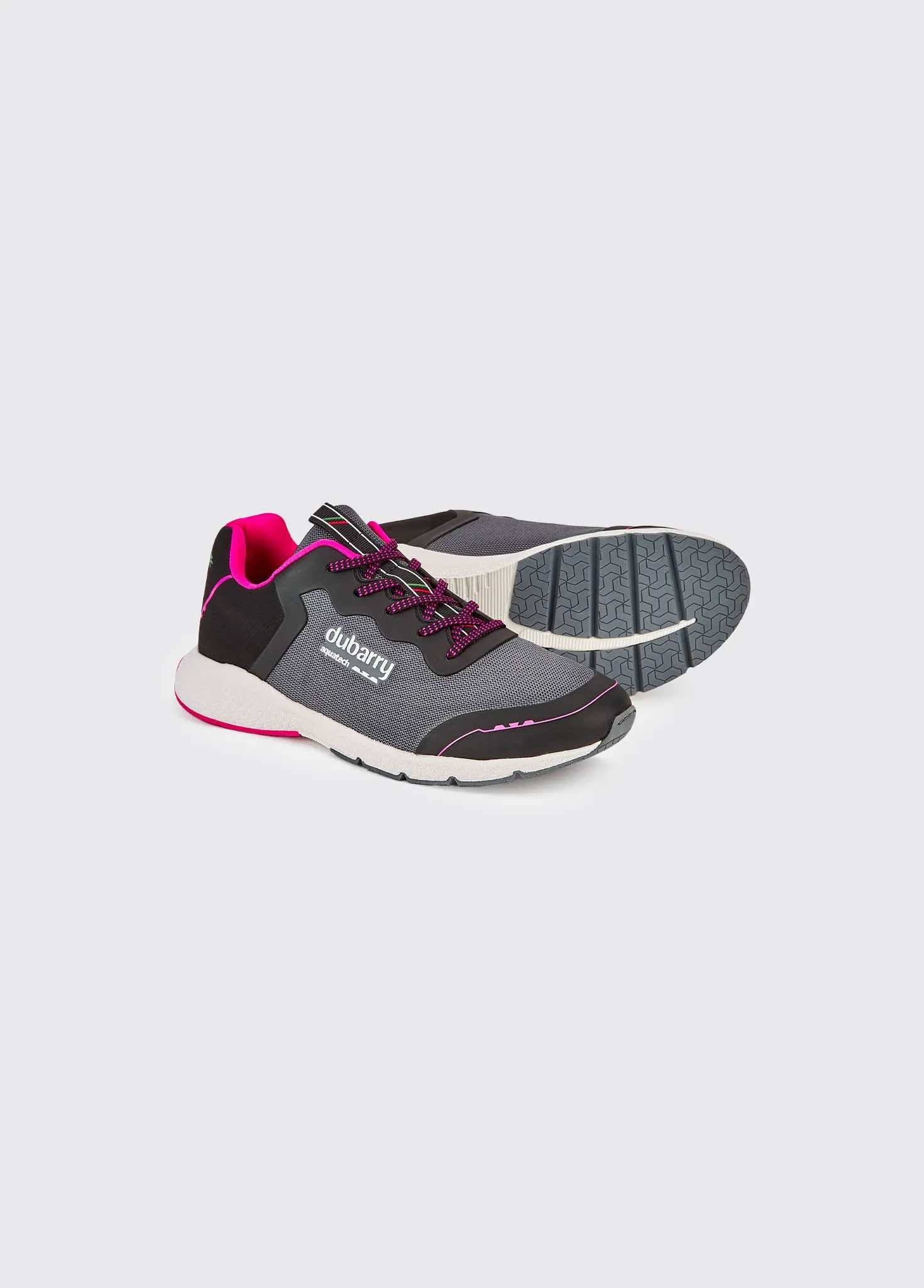 Palermo Men's Lightweight Sporty Trainer - Steel/Cerise