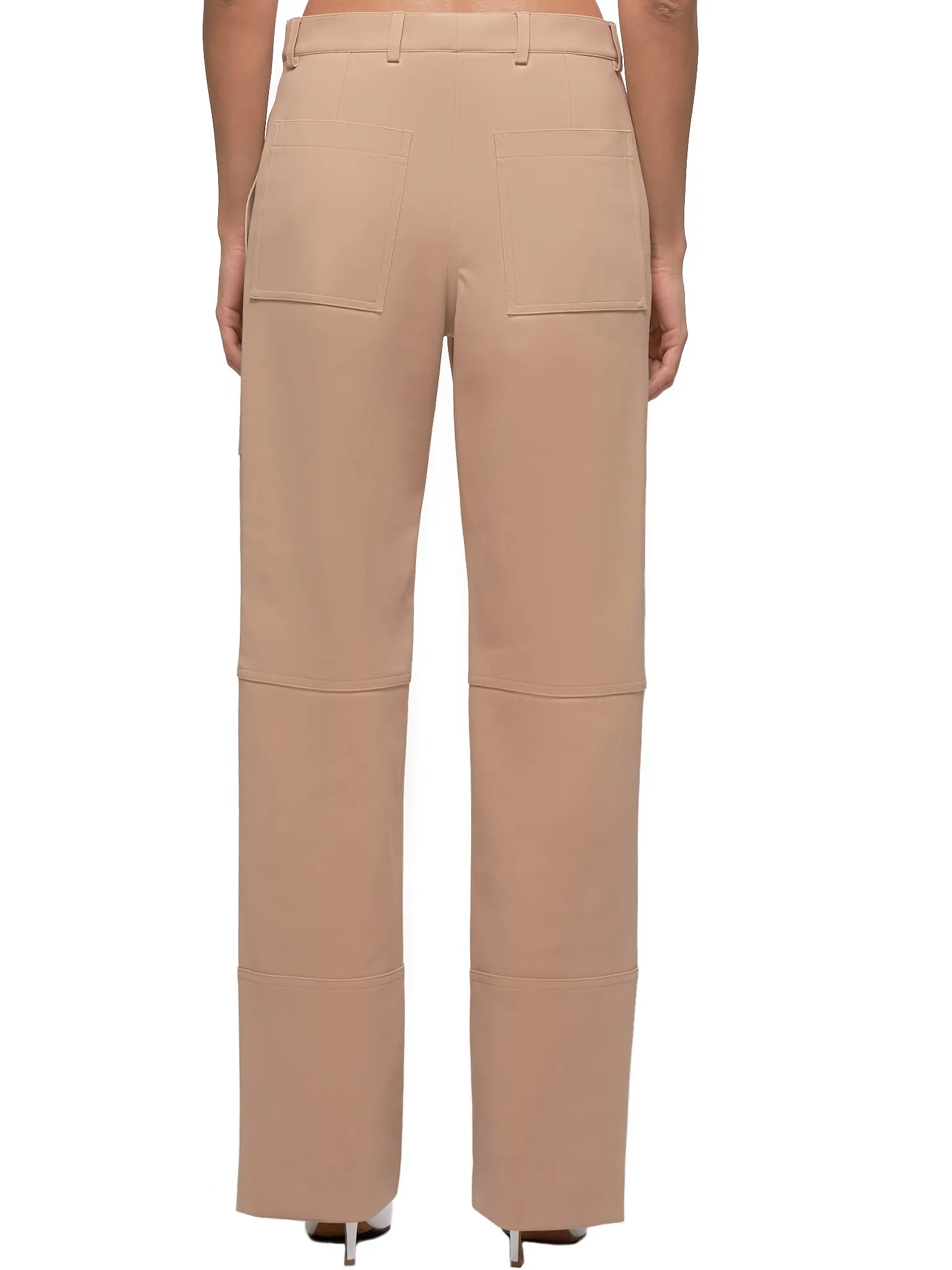 Panelled Trousers (19HCPA006PA0407-NUDE)