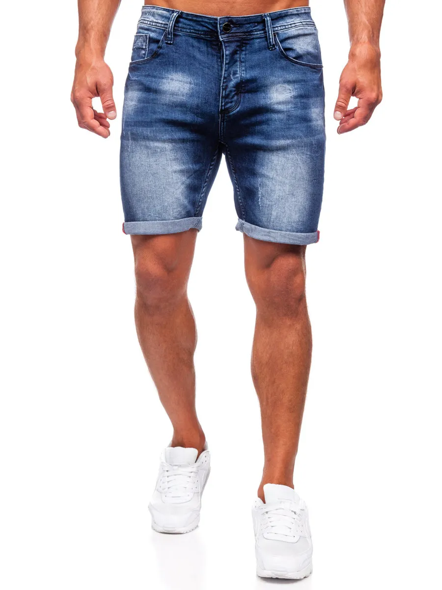 Blue Men's Denim Shorts Bolf MP0260BS