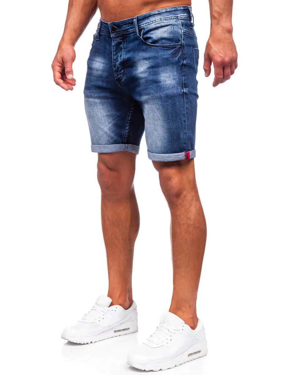 Blue Men's Denim Shorts Bolf MP0260BS