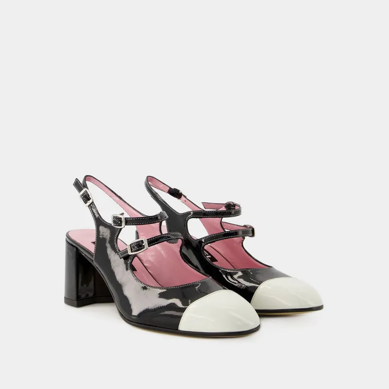 Papaya Pumps - Carel - Leather - Black/Ivory