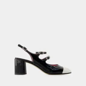 Papaya Pumps - Carel - Leather - Black/Ivory