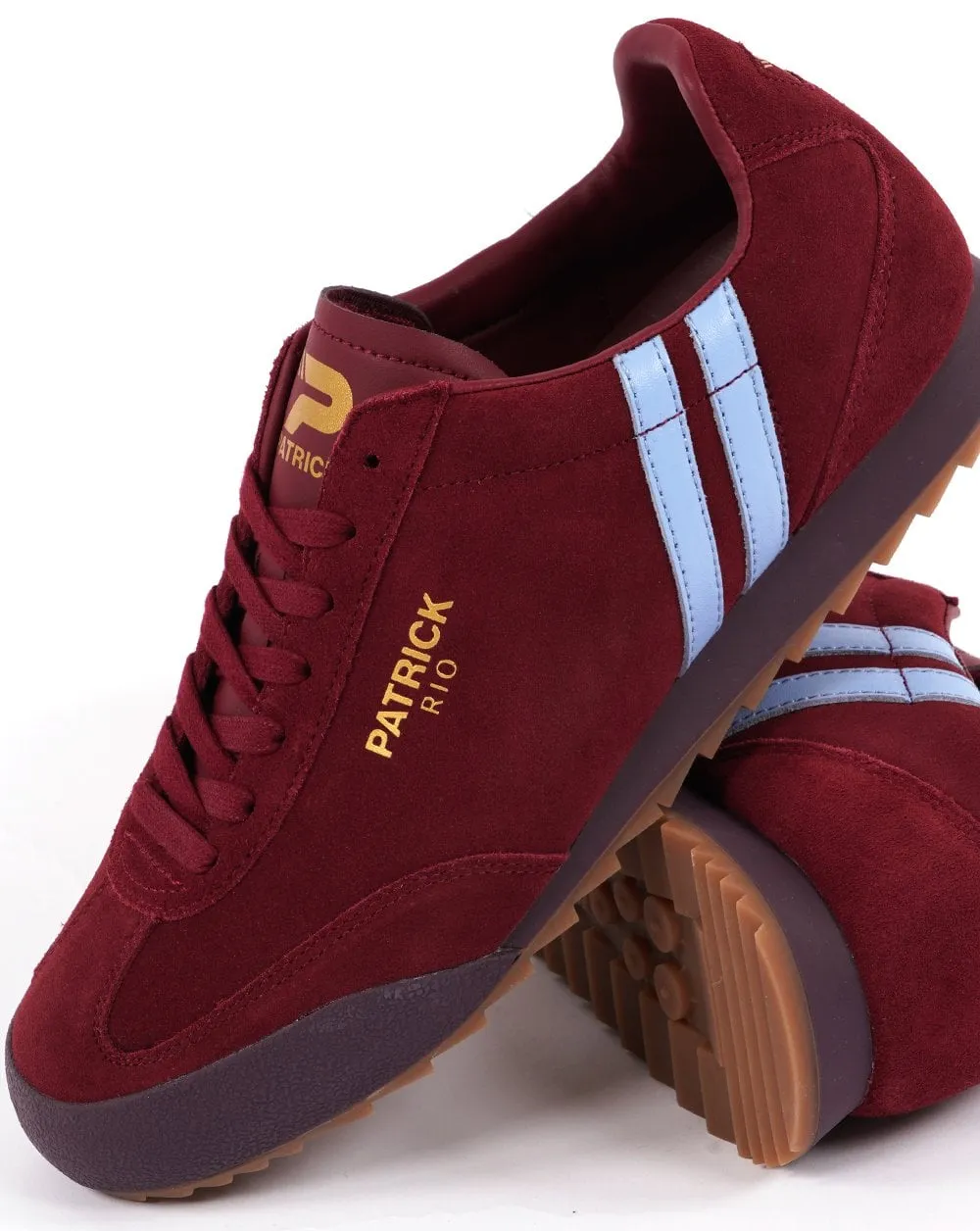 Patrick Rio Trainers Claret/Sky