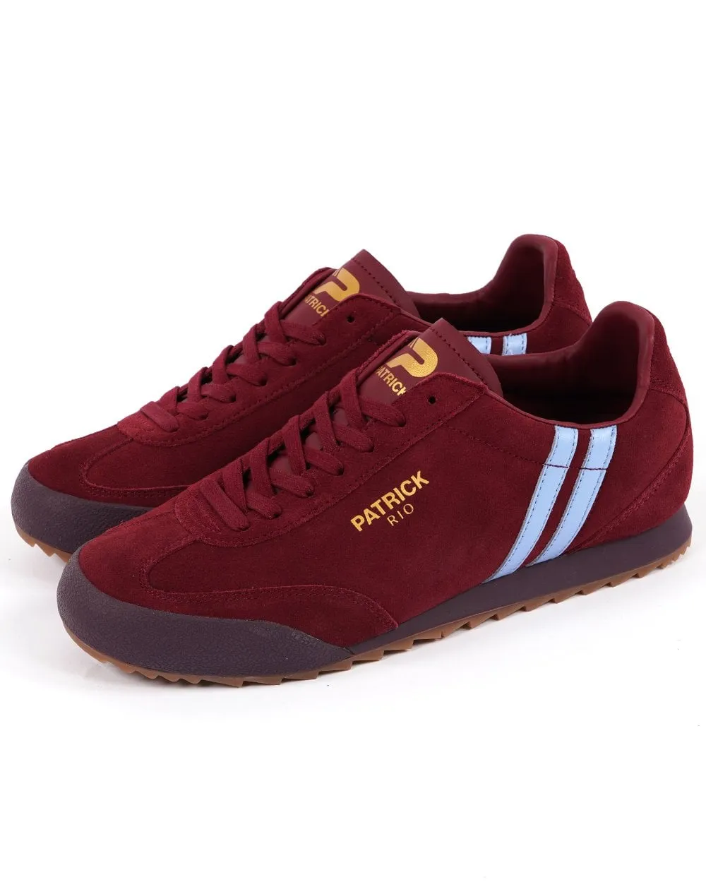 Patrick Rio Trainers Claret/Sky