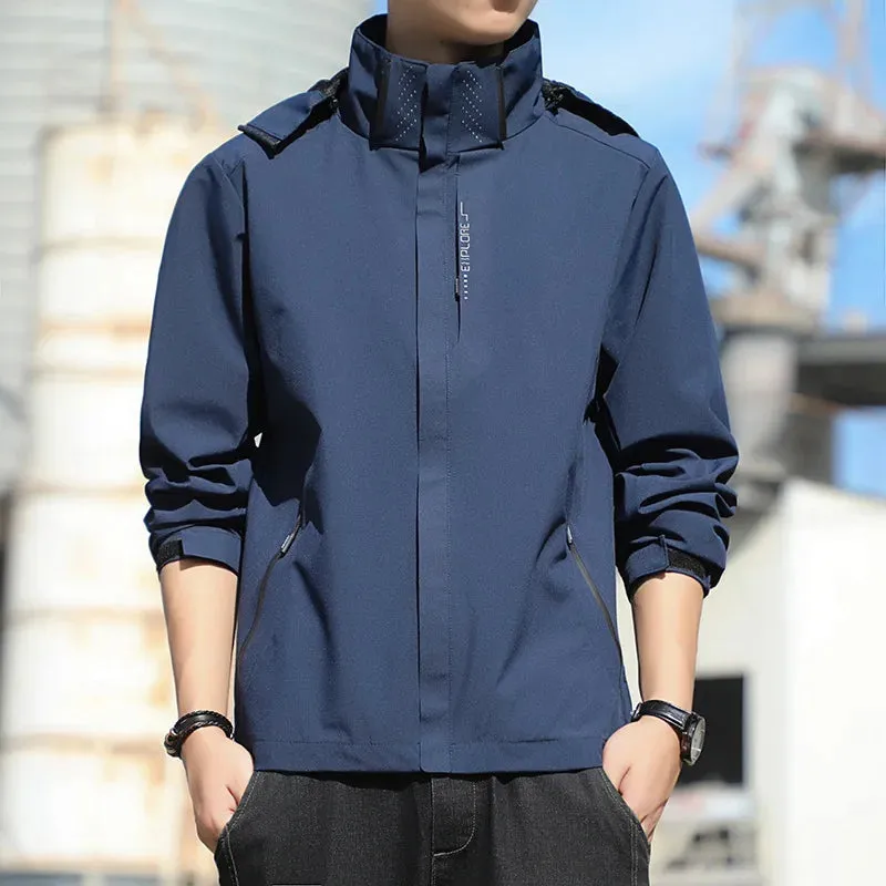 Plain Color Lightweight Outdoor Jacket